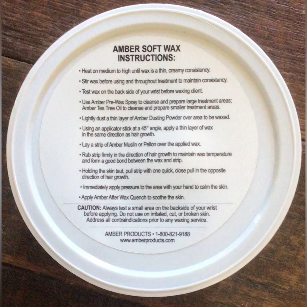 Amber Turquoise Soft Strip Wax w/ Chamomile & Azulene 14 oz pot New Unopened - Picture 2 of 4